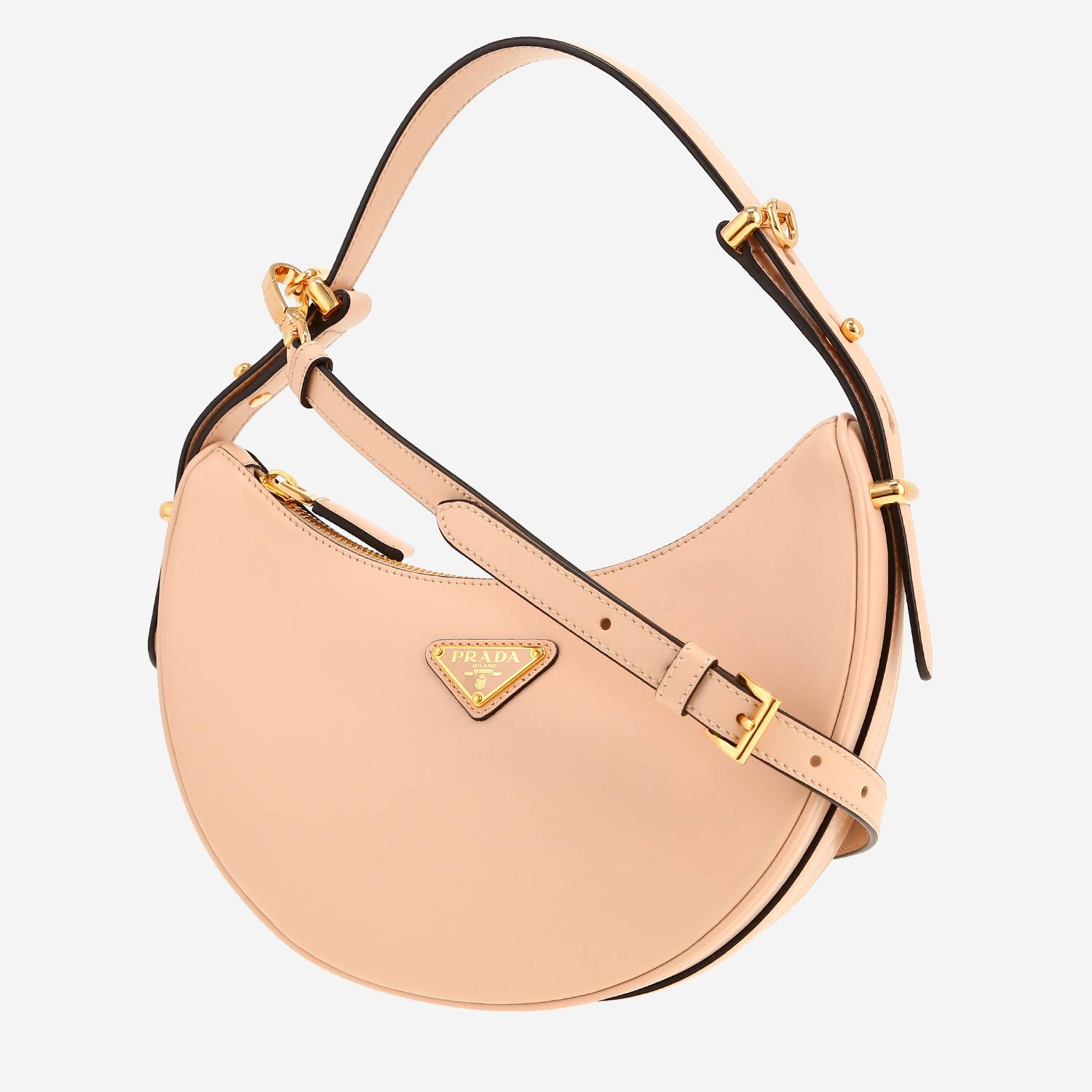 Bolso bandolera Prada   en cuero beige