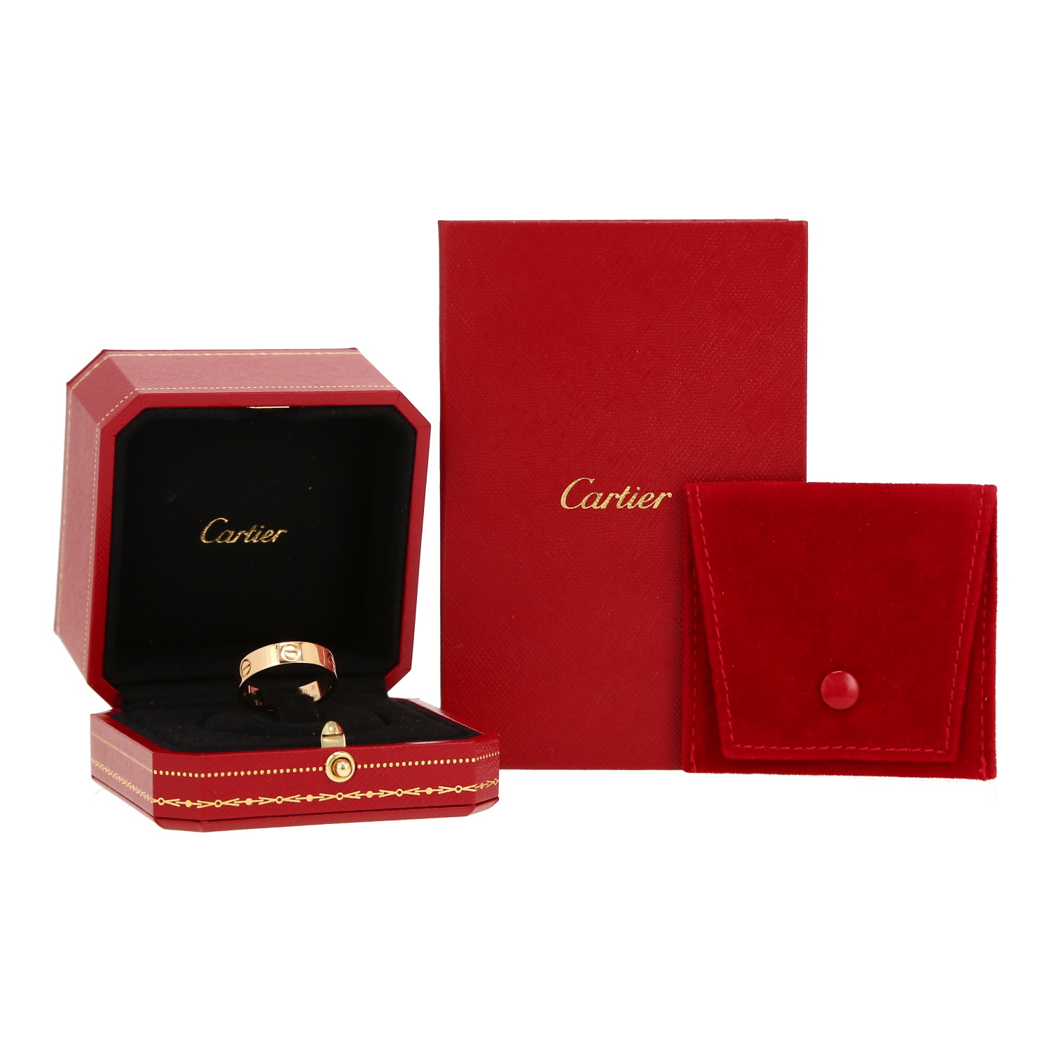 Anello Cartier Love in oro giallo - Detail D2