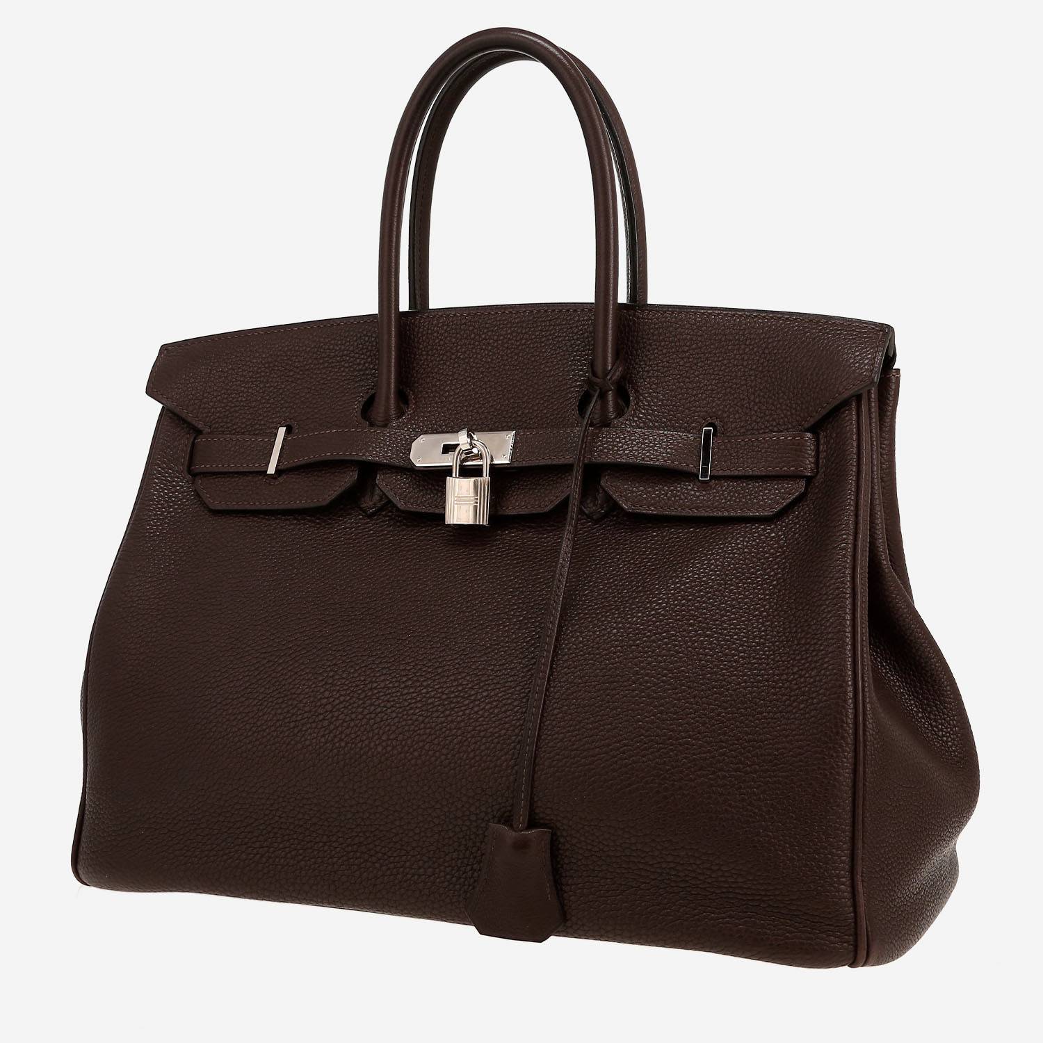 Sac à main Hermès  Birkin 35 cm en cuir togo marron