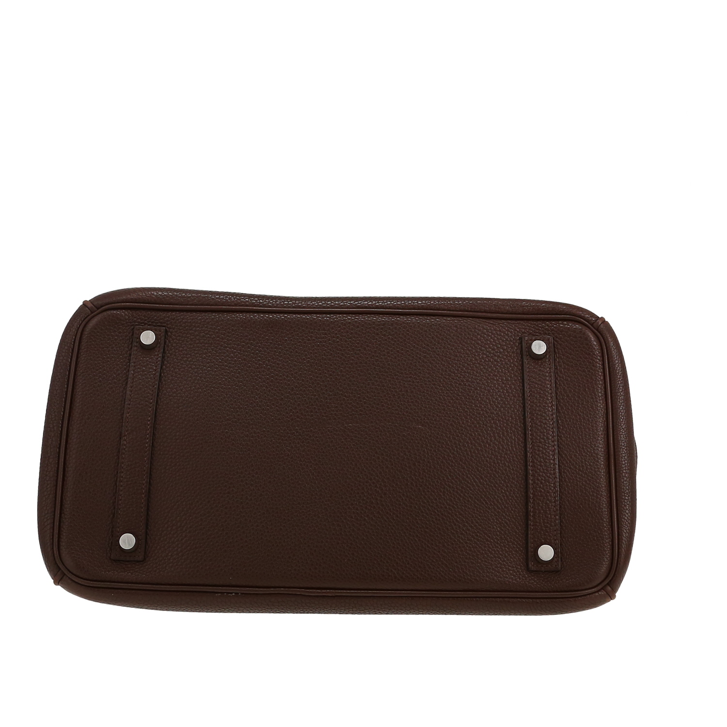 Hermès  Birkin 35 cm handbag  in brown togo leather - Detail D1