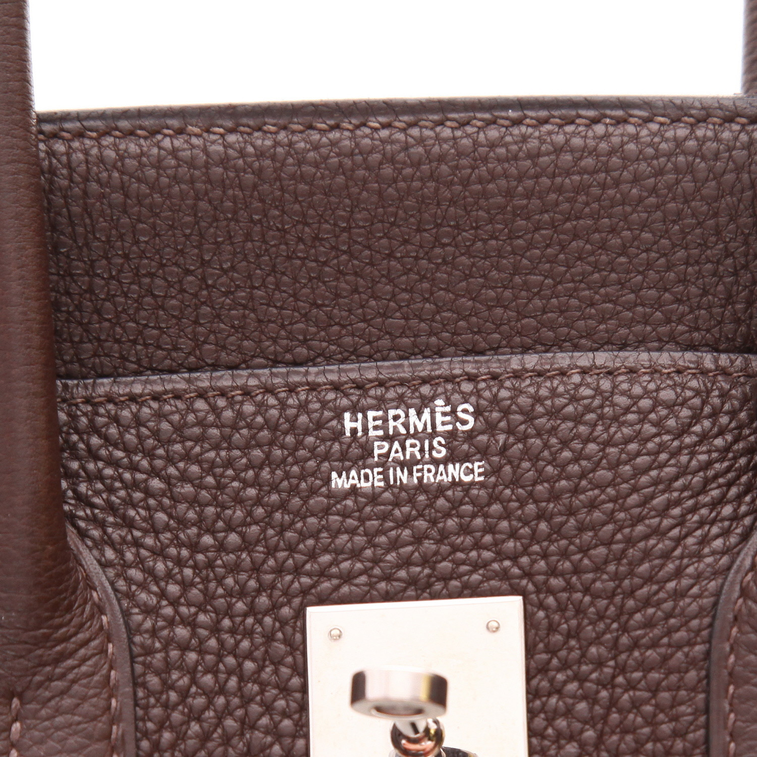Sac à main Hermès  Birkin 35 cm en cuir togo marron - Detail D2