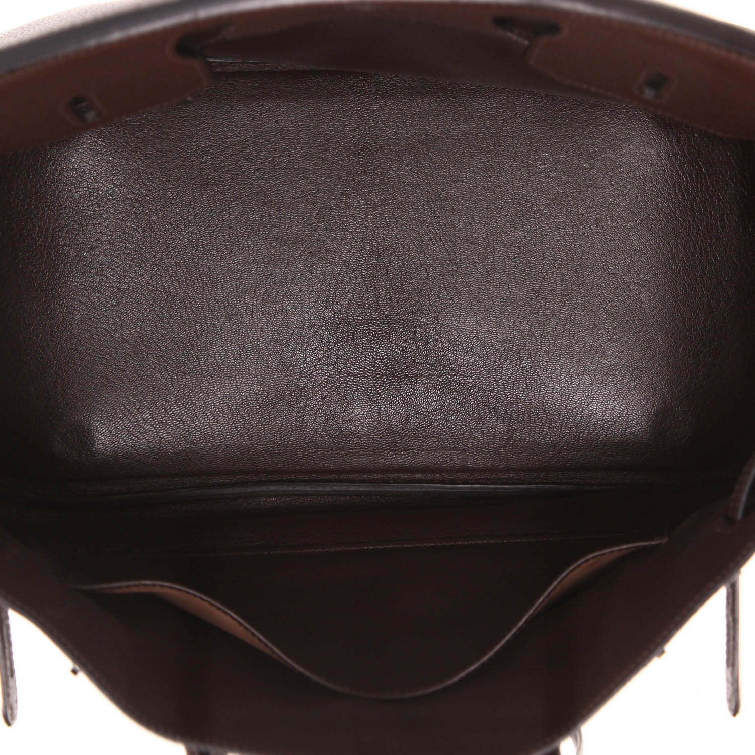 Bolso de mano Hermès  Birkin 35 cm en cuero togo marrón - Detail D3