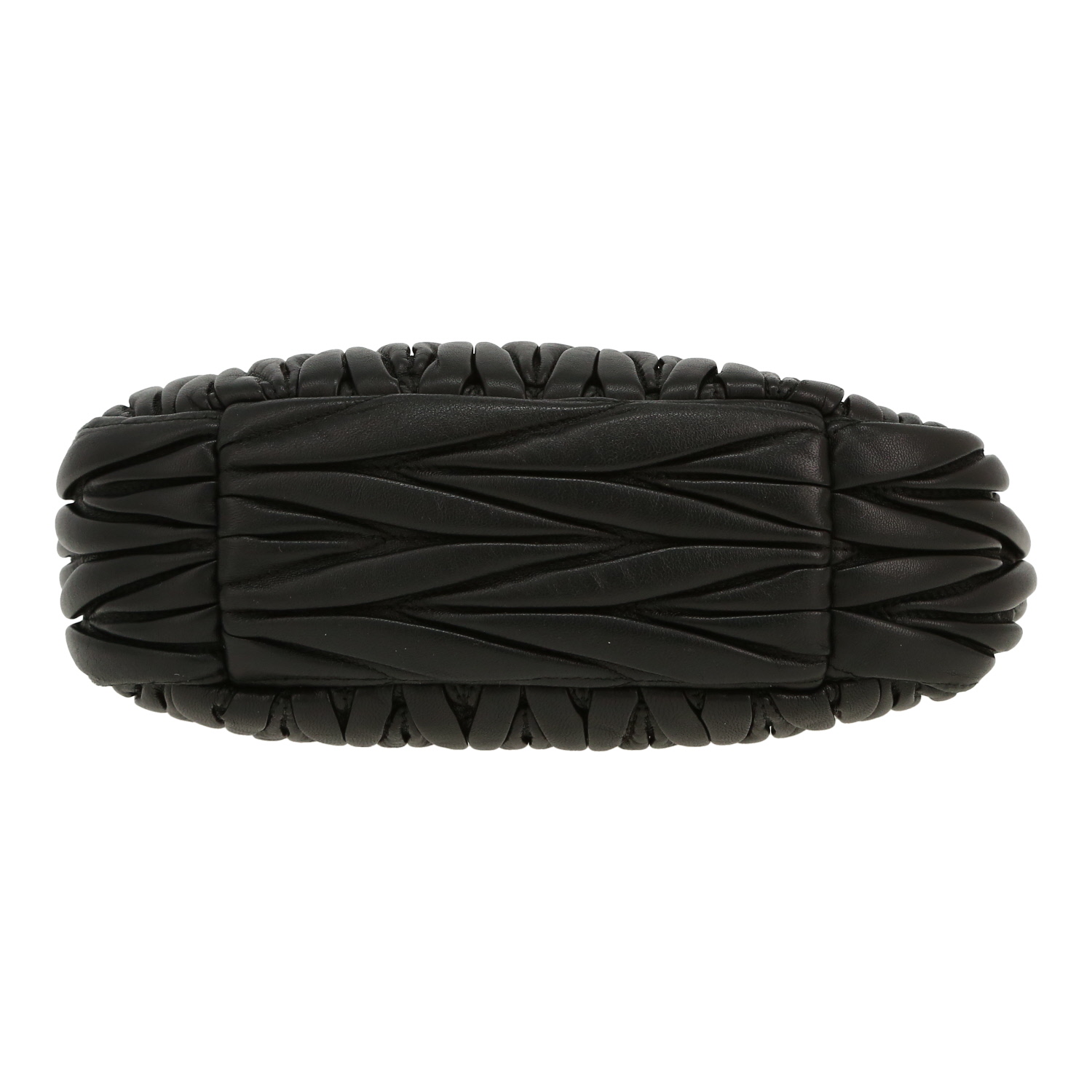 Bolso bandolera Miu Miu  Miu Wander en cuero negro - Detail D1