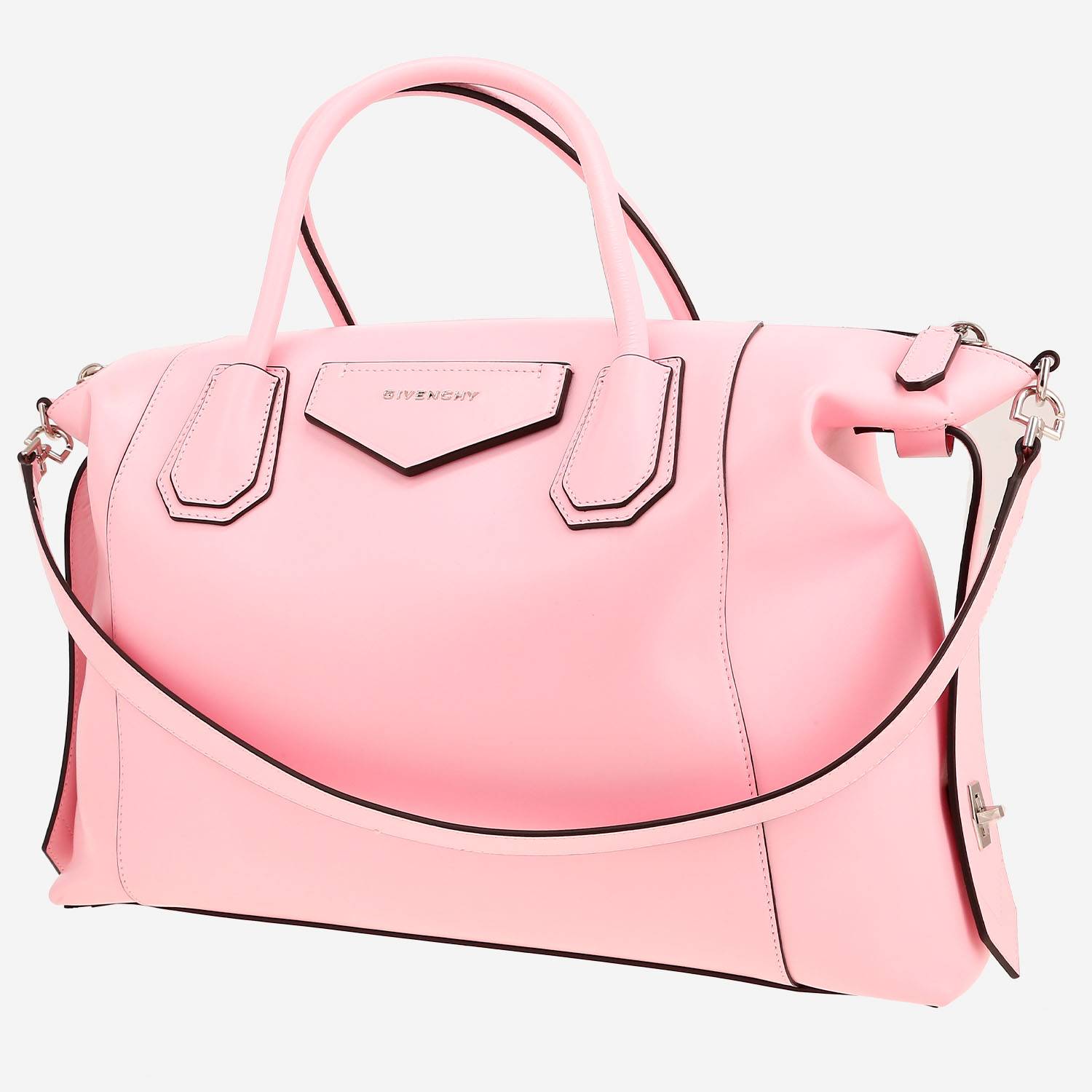 Bolso para llevar al hombro o en la mano Givenchy  Antigona en cuero rosa