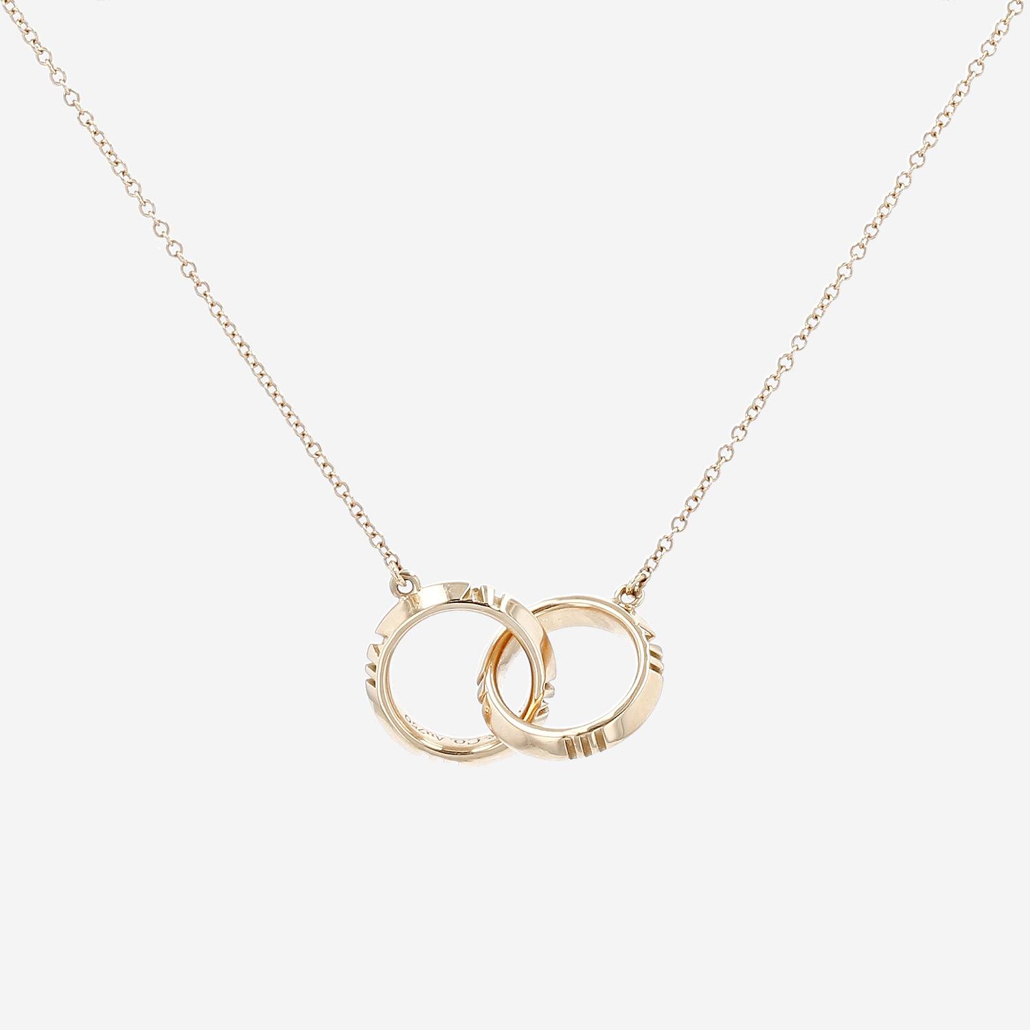 Tiffany 
Co Atlas necklace in pink gold