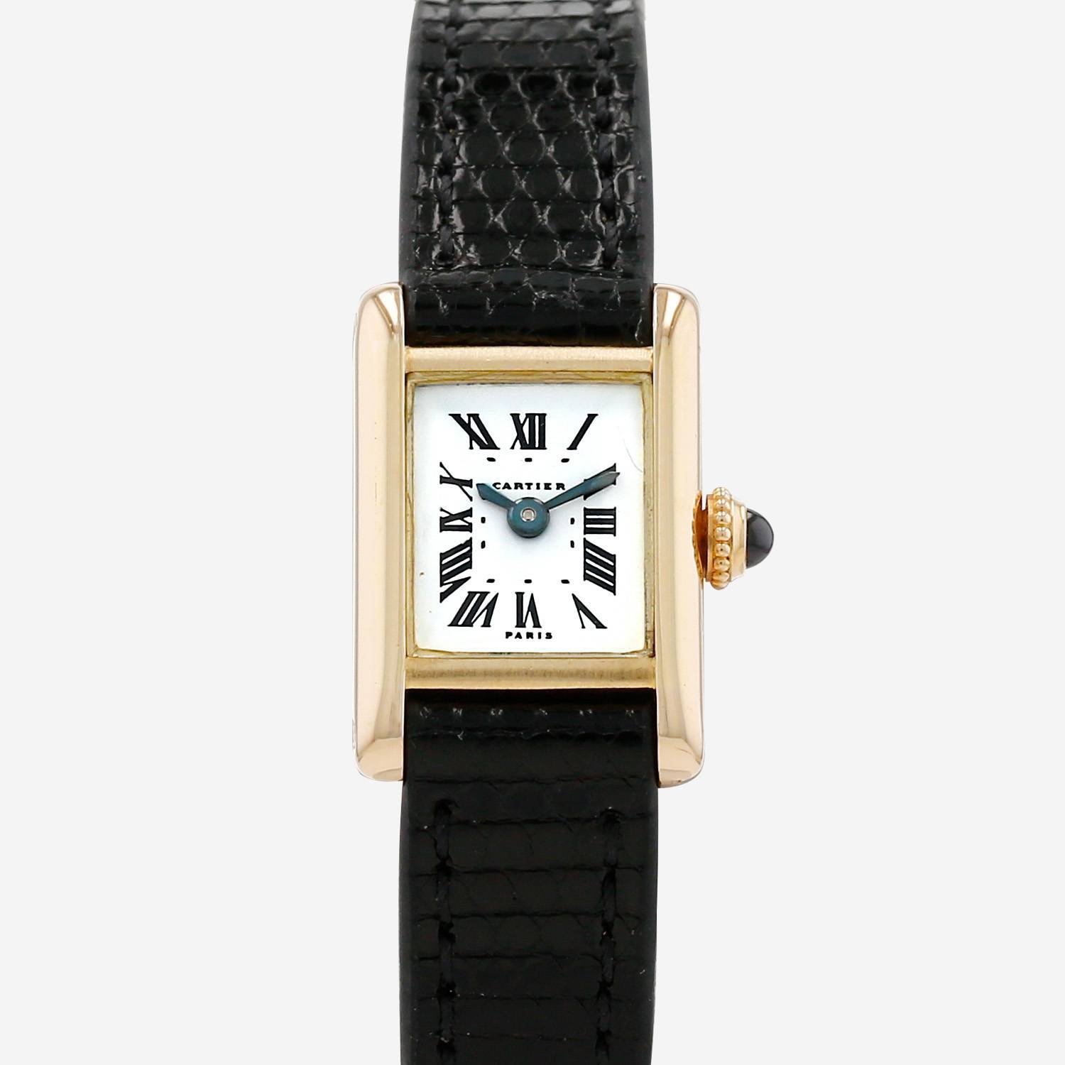 Orologio Cartier Tank mini  in oro giallo Circa 1990