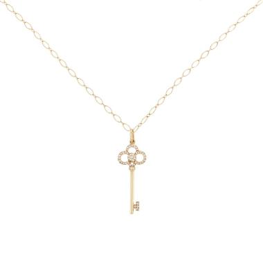 Tiffany & Co Clé Couronne necklace in yellow gold and diamonds