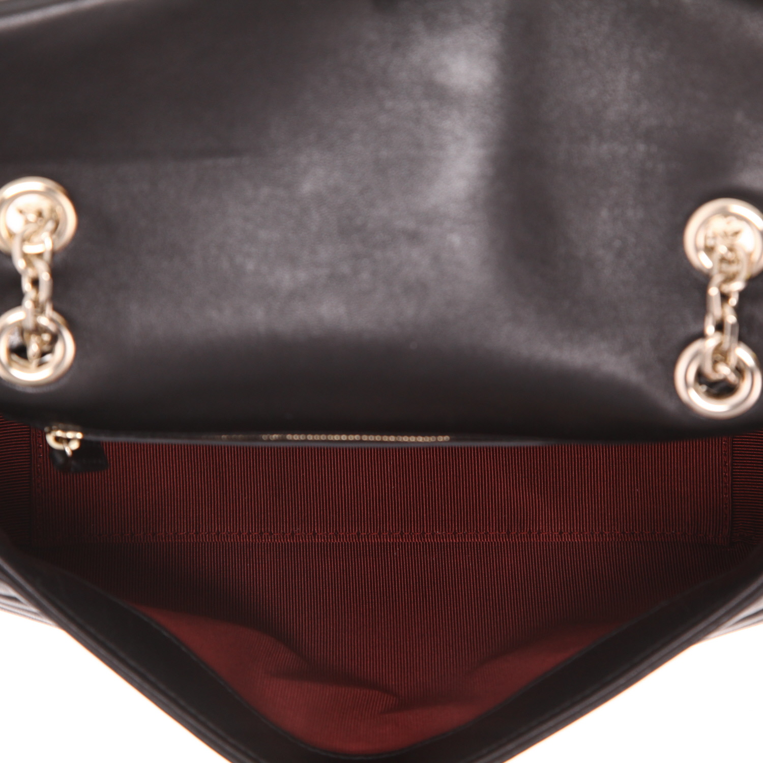 Gucci  GG Marmont shoulder bag  in black quilted leather - Detail D3