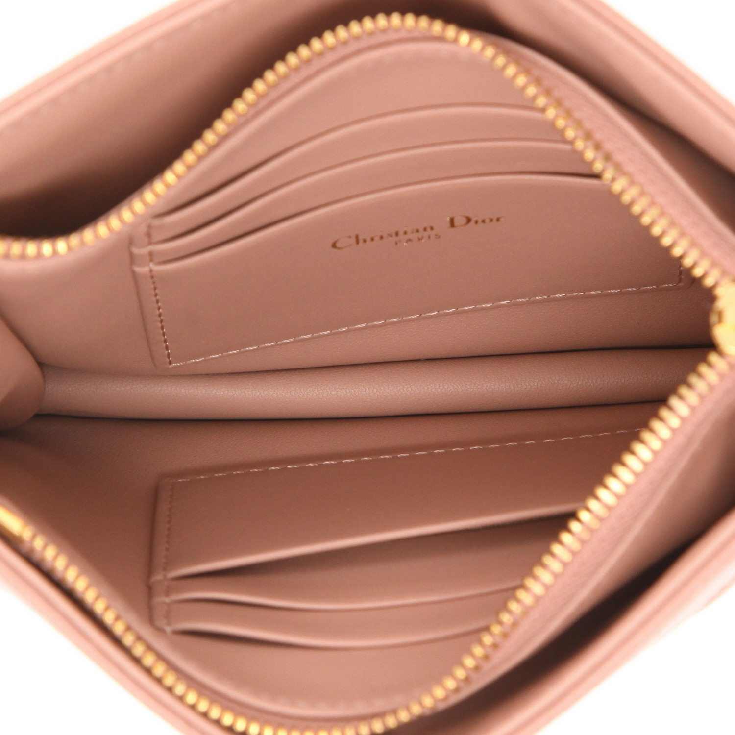 Dior  Every Dior shoulder bag  in pink leather cannage - Detail D3