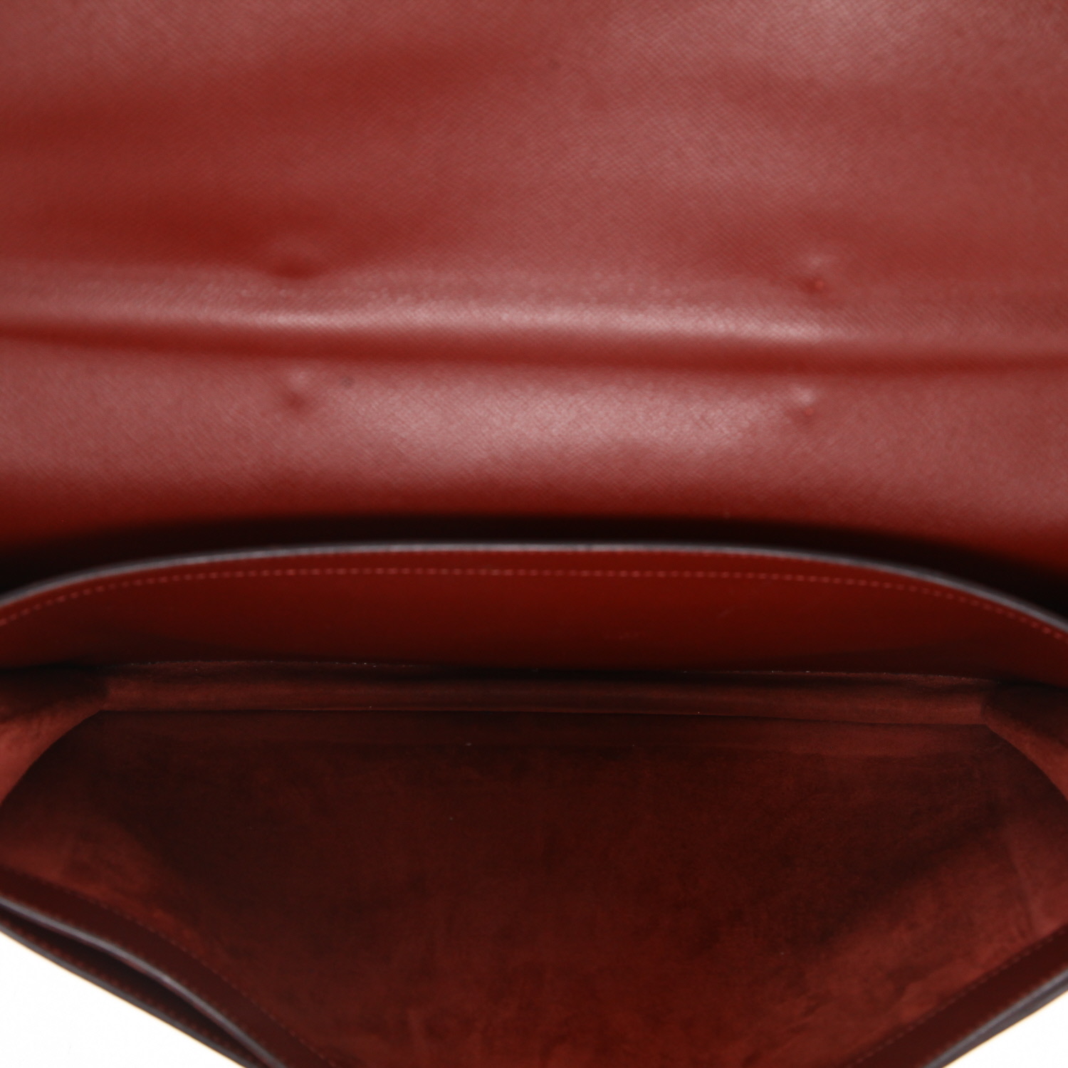 Hermès  Sac à dépêches briefcase  in burgundy epsom leather - Detail D3