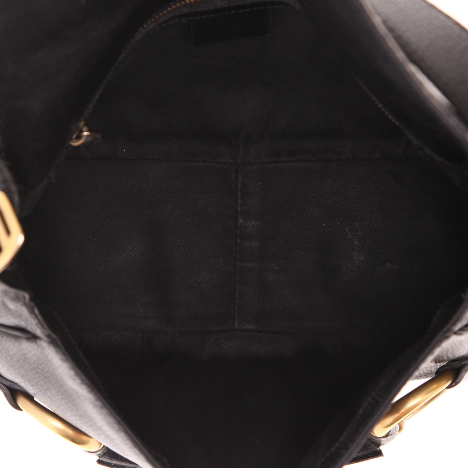 Gucci  1955 Horsebit handbag  in black leather - Detail D3