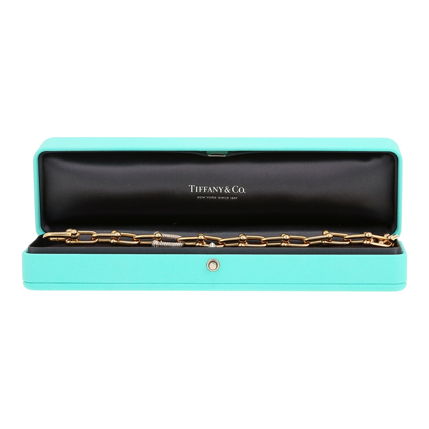 Tiffany 
Co City HardWear bracelet in yellow gold and diamonds