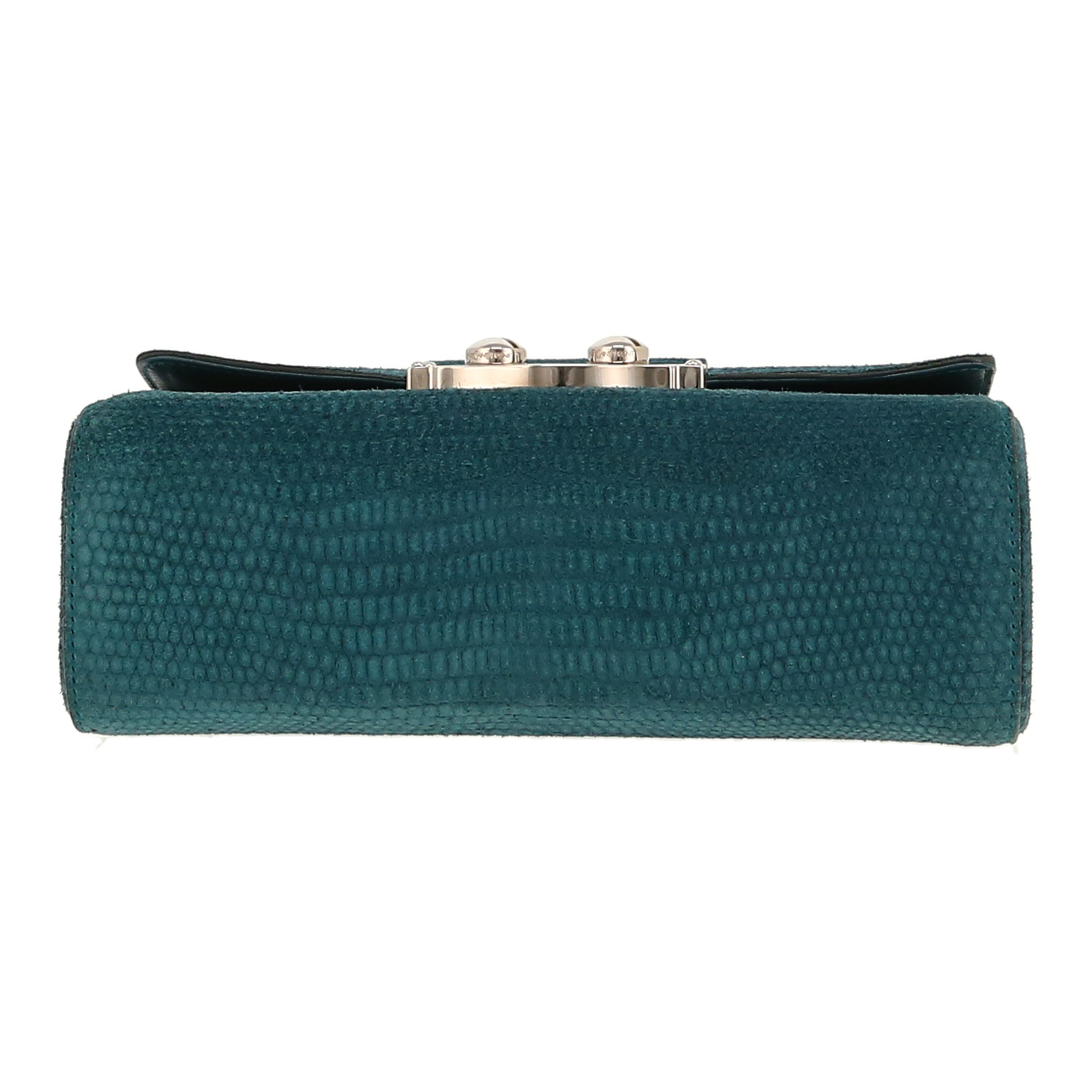 Borsa a tracolla Saint Laurent   in Veau velours blu - Detail D1