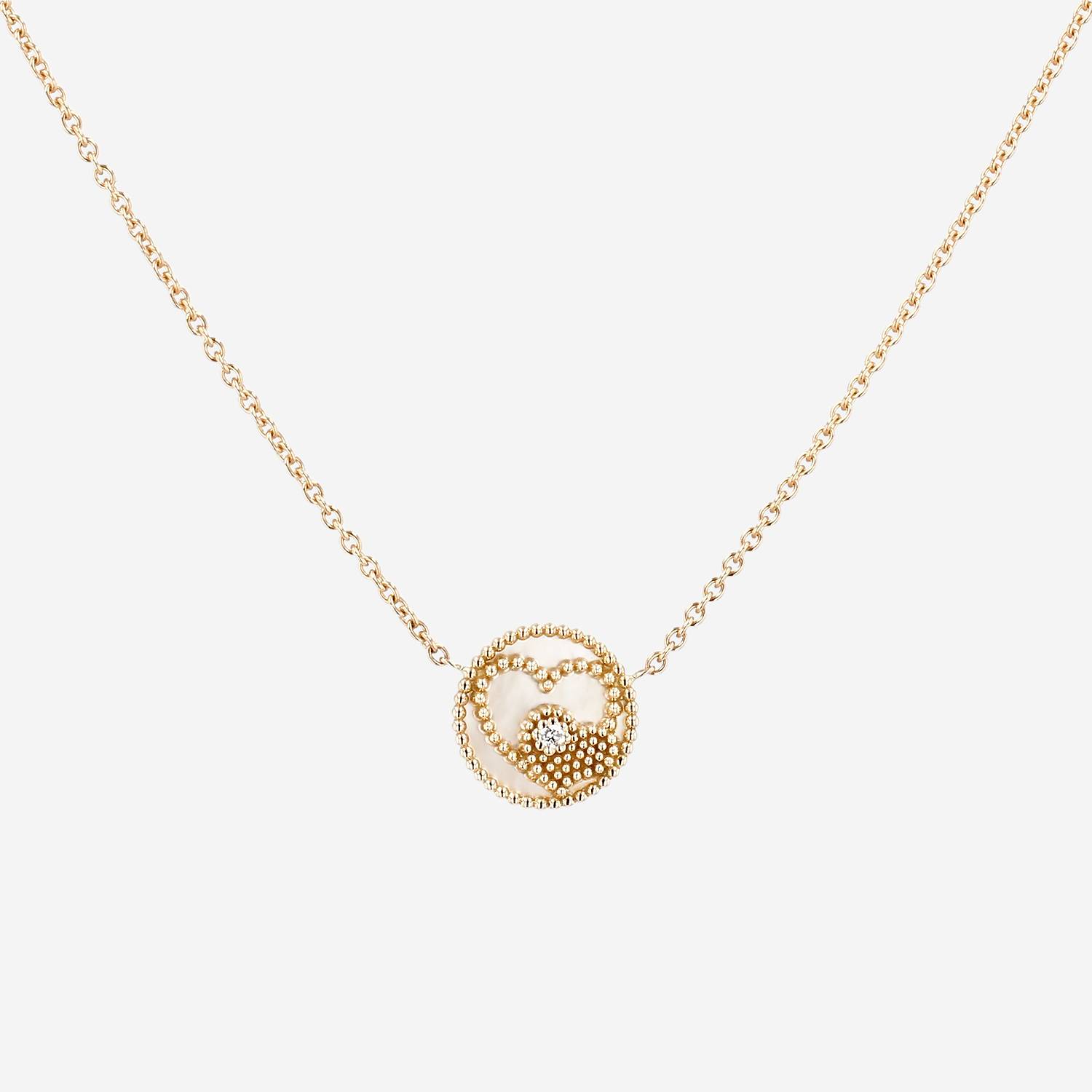 Dior  necklace in yellow gold, mother of pearl and diamond