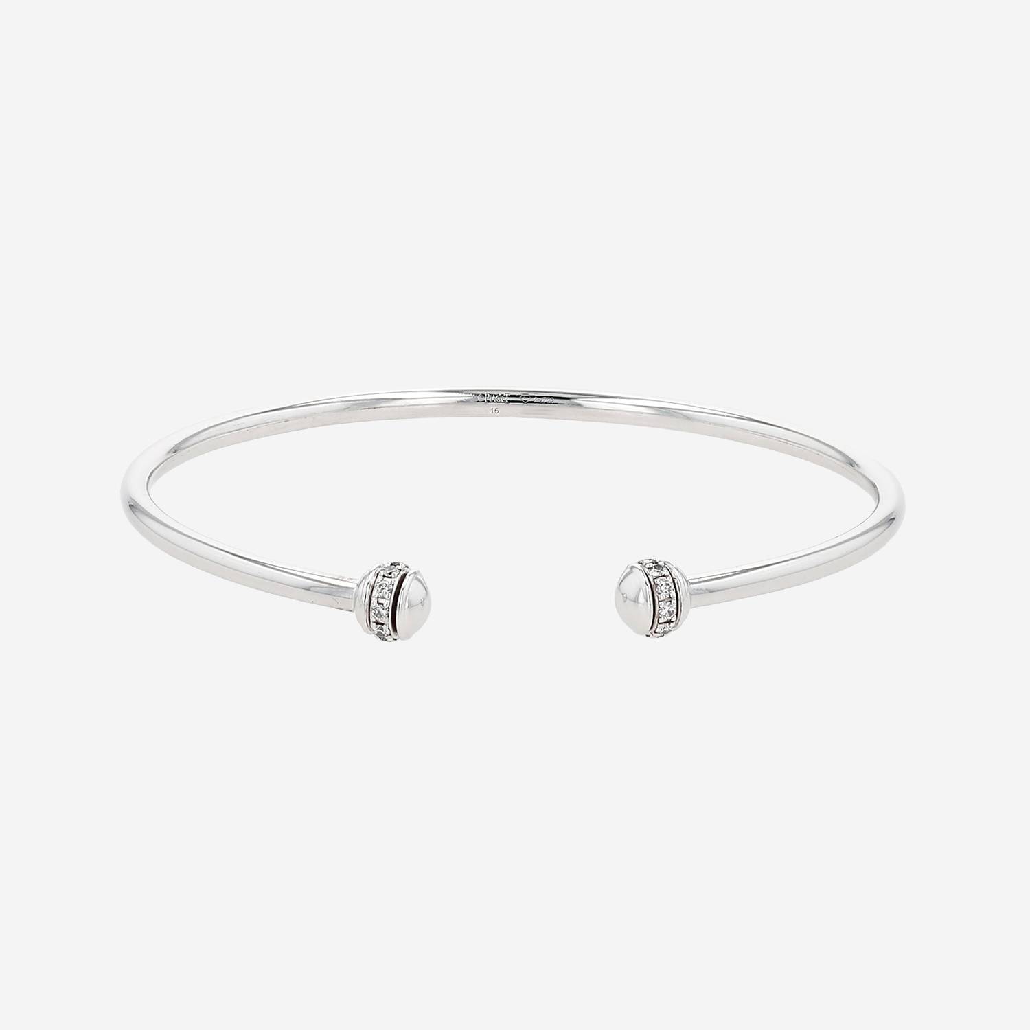 Bracciale Piaget Possession modello piccolo in oro bianco e diamanti