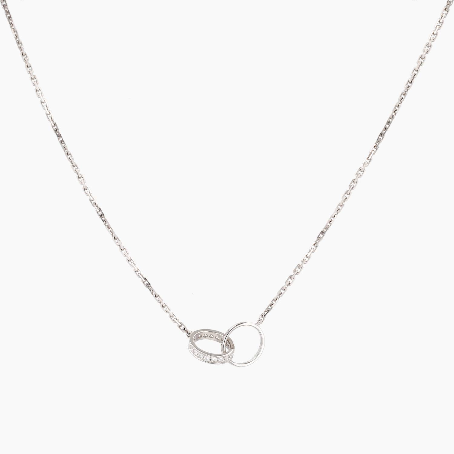 Cartier Love necklace in white gold and diamonds