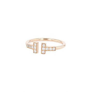 Bague Tiffany & Co Wire en or rose et diamants
