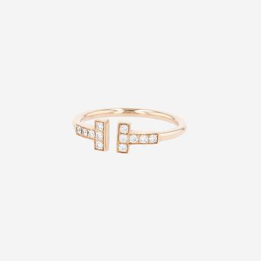 Bague Tiffany & Co Wire en or rose et diamants