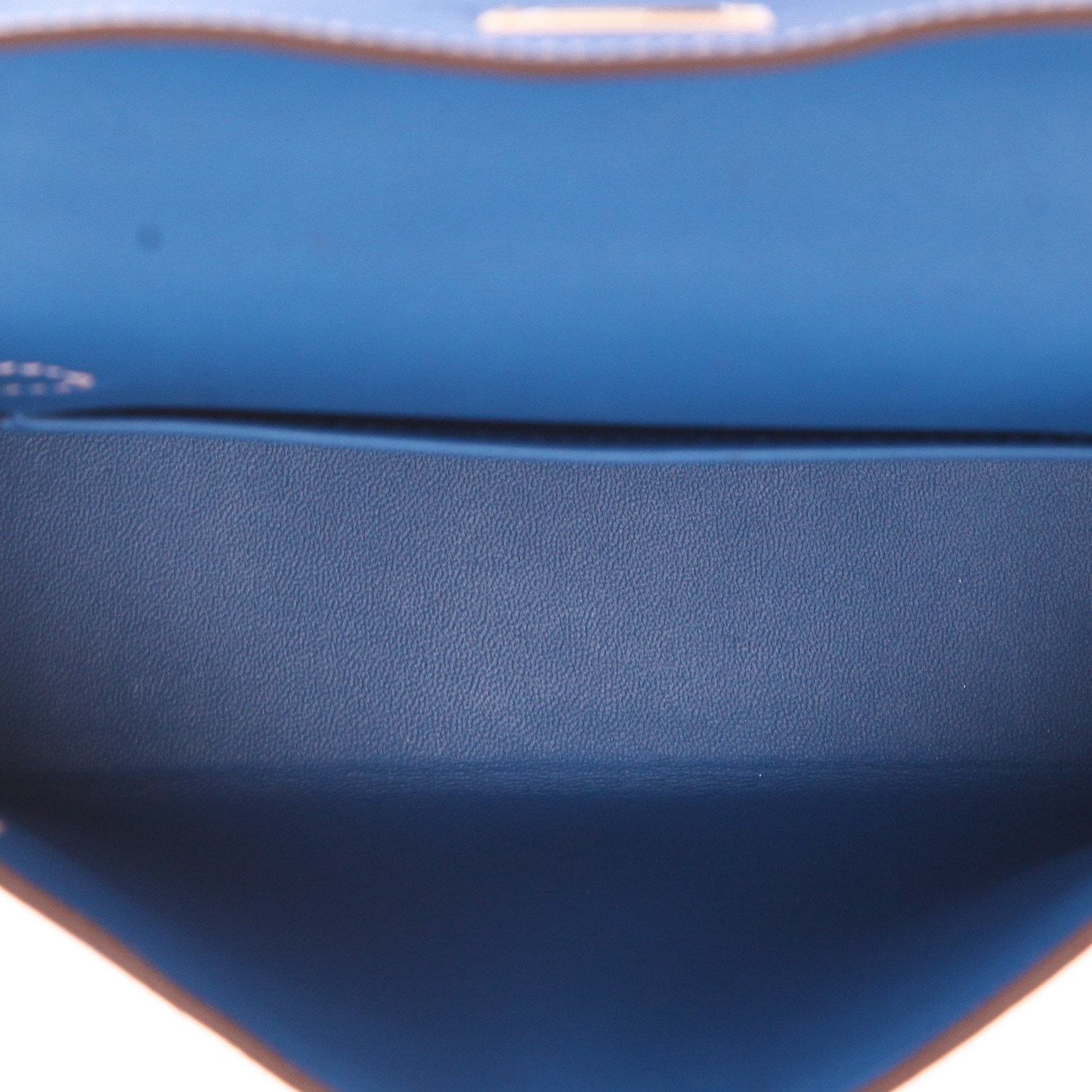 Borsa a tracolla Hermès  Kelly 20 cm in pelle Epsom Bleu Zellige e Bleu Orage - Detail D3