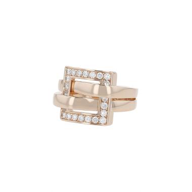 Sortija Boucheron Déchainé de oro rosa y diamantes