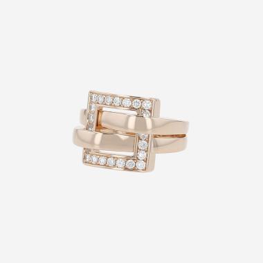 Bague Boucheron Déchainé en or rose et diamants