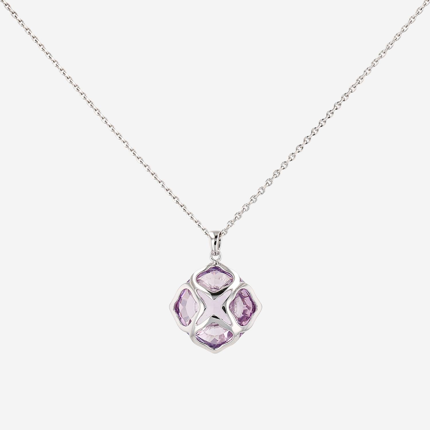 Collier Chopard Imperiale en or blanc et améthyste