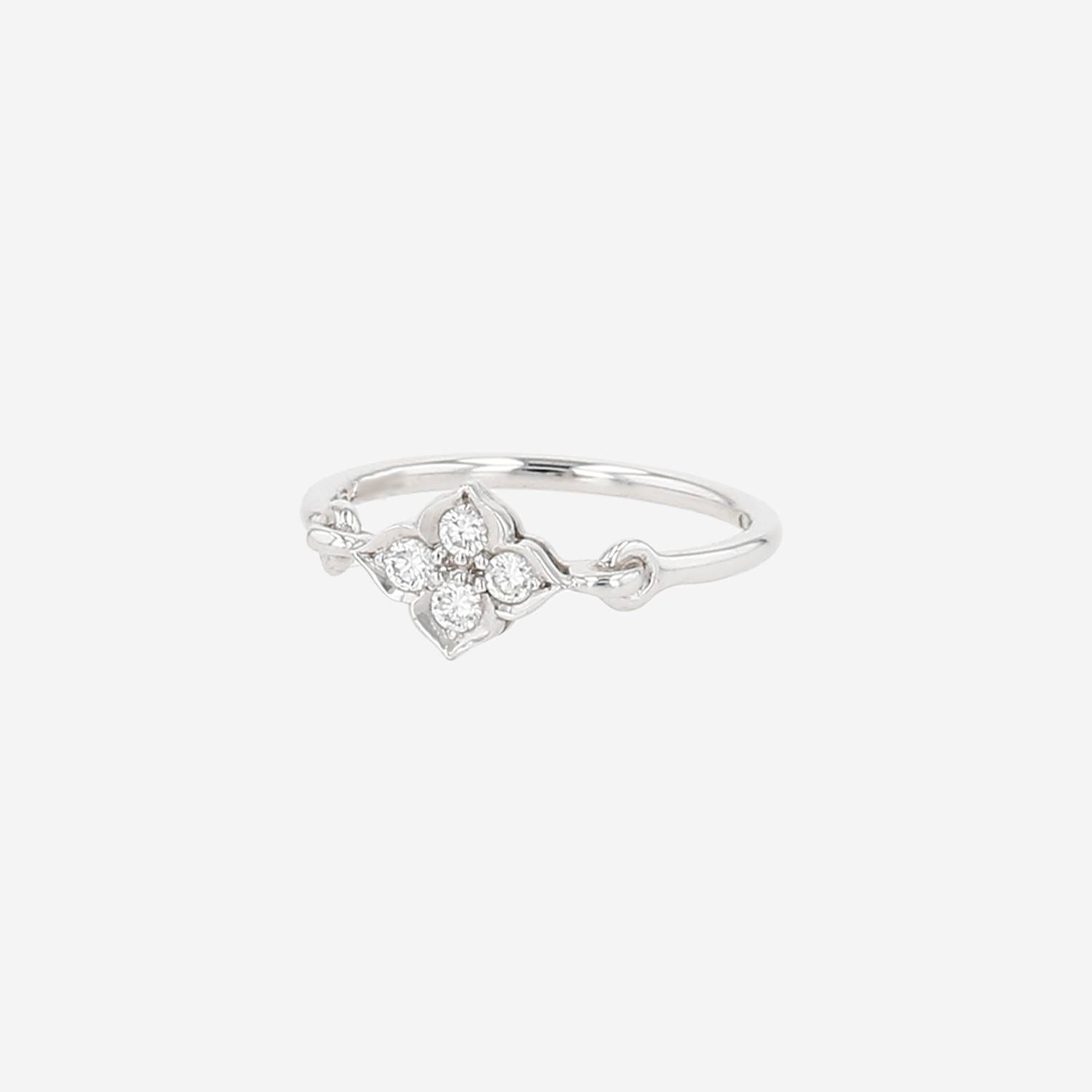 Bague Cartier Inde Mystérieuse en or blanc et diamants