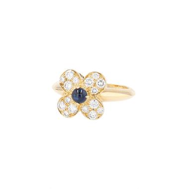 Bague Van Cleef & Arpels  en or jaune, saphirs et diamants