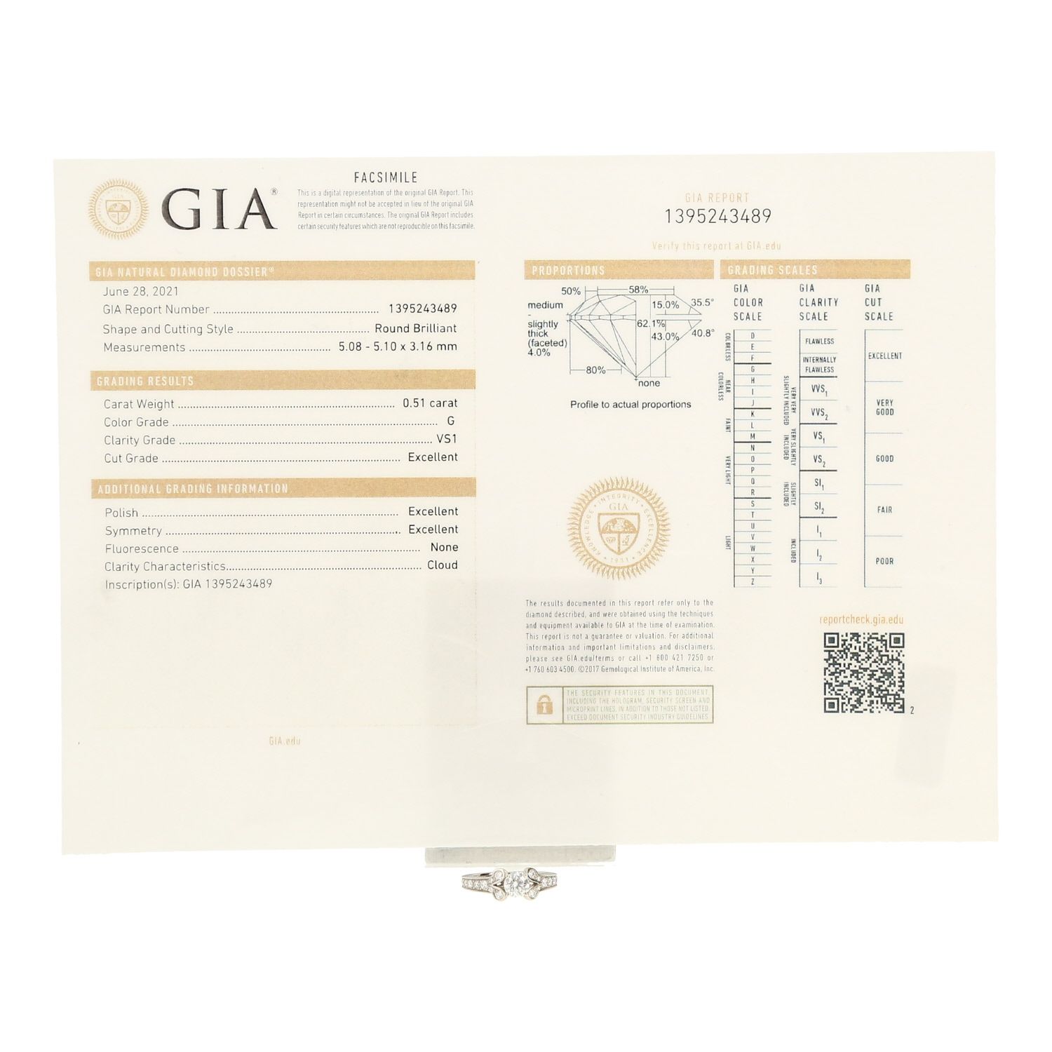 Bague solitaire Cartier Ballerine en platine et diamants - Detail D2