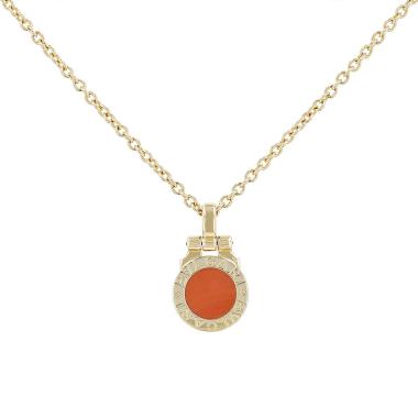 Collier Bulgari Bulgari en or jaune et corail
