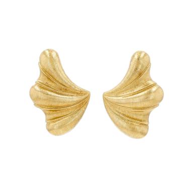 Paire de clips d'oreilles Buccellati  en or jaune