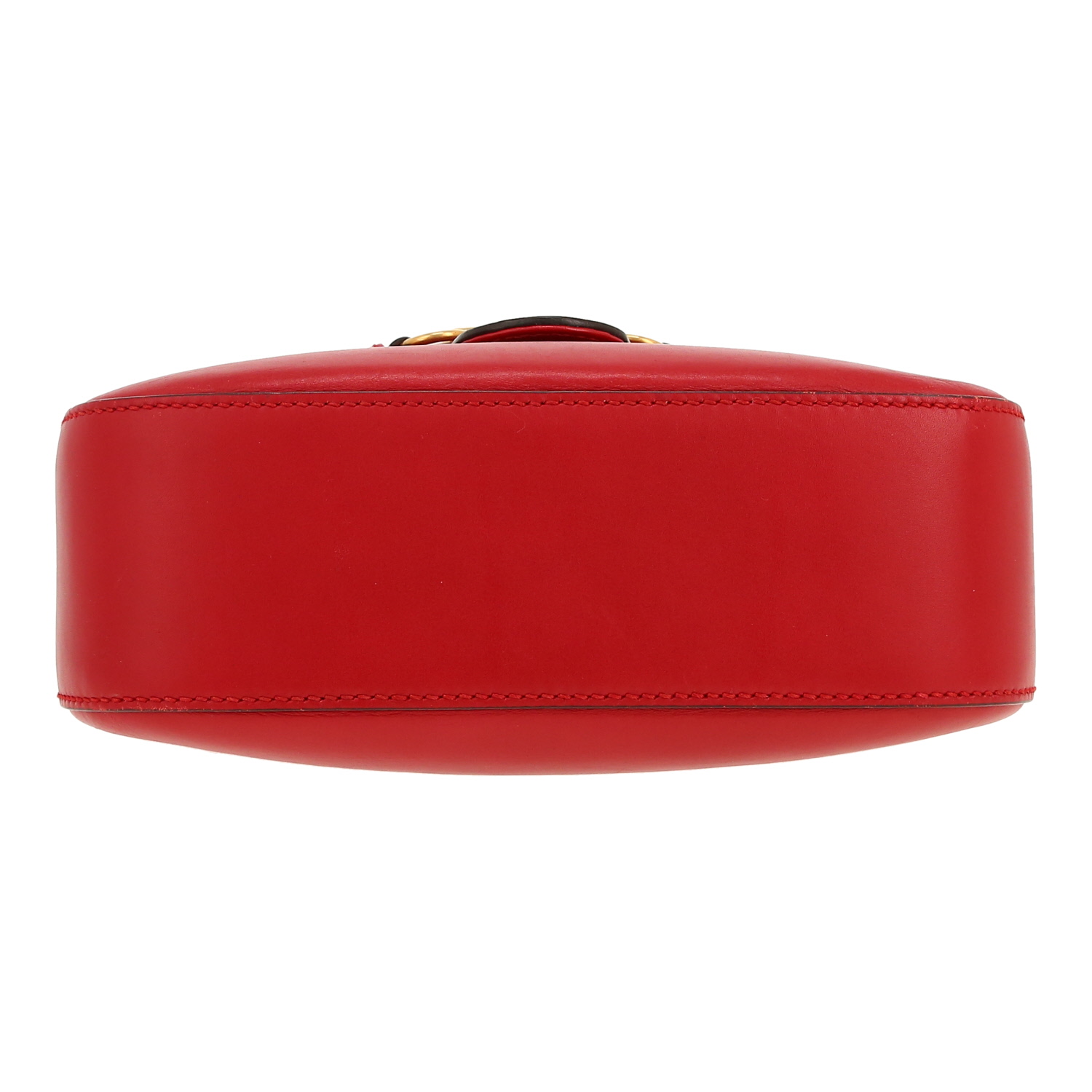 Bolso bandolera Gucci  1955 Horsebit en cuero liso rojo - Detail D1