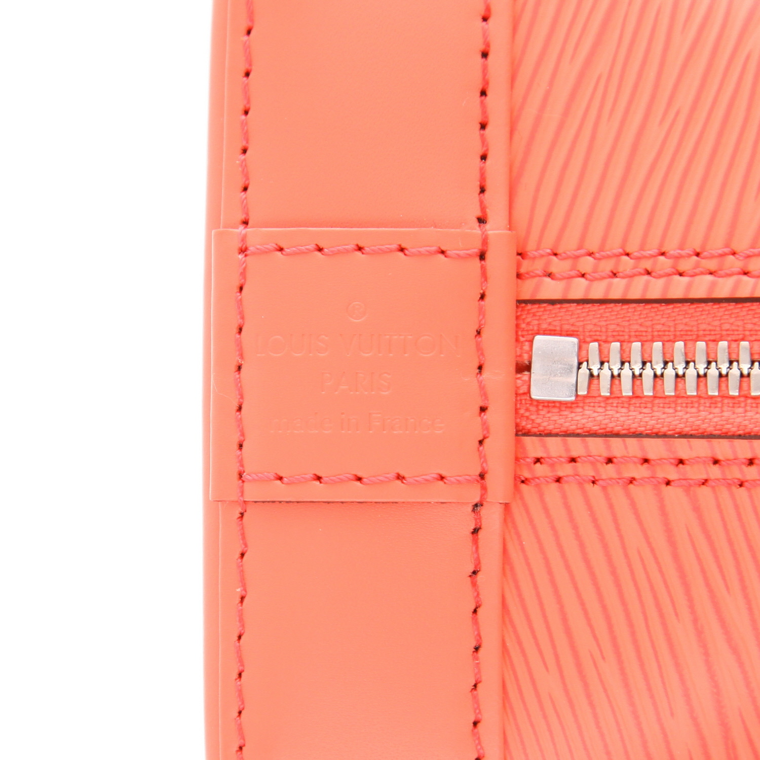 Louis Vuitton  Alma small model  handbag  in pink epi leather - Detail D2