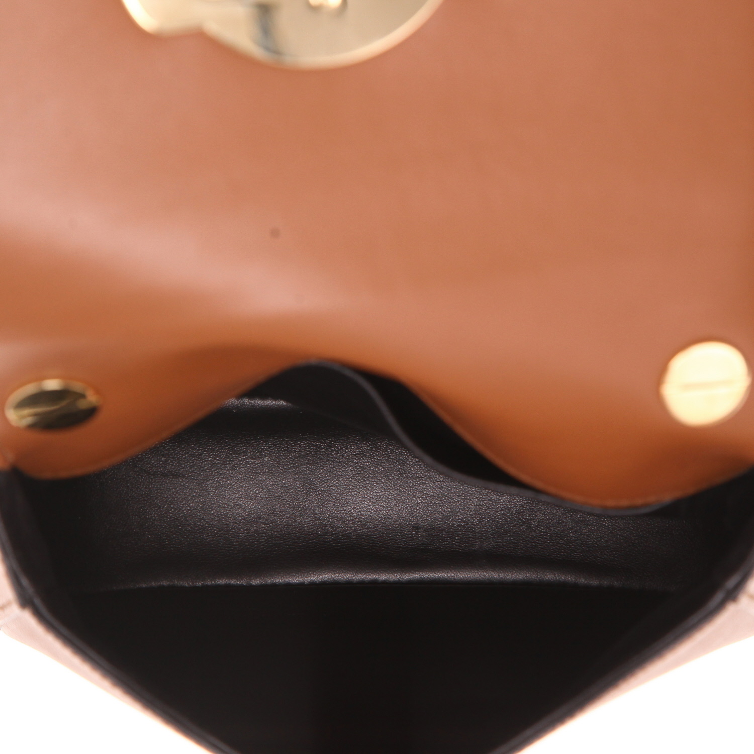 Prada   shoulder bag  in cognac leather saffiano - Detail D3