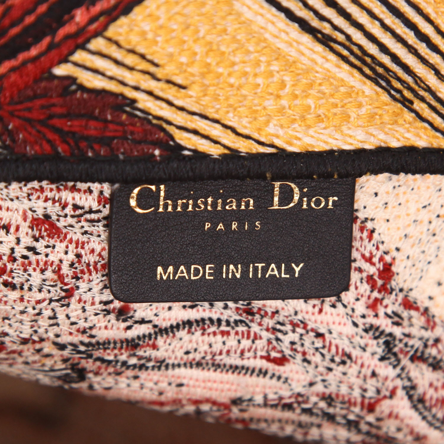 Shopping bag Dior  Book Tote modello medio  in tela beige - Detail D2