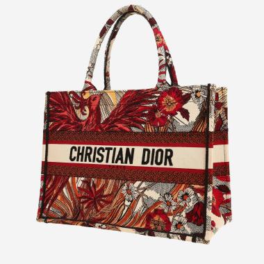 Dior  Book Tote medium model  shopping bag  in beige canvas