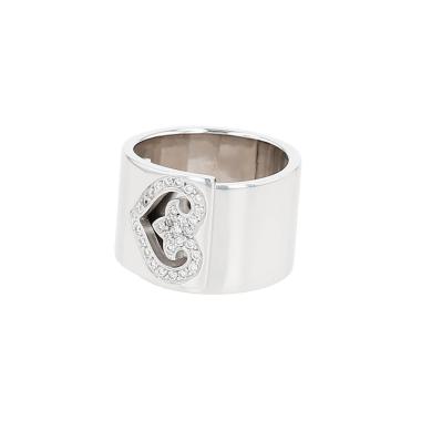 Anello O.J. Perrin Légende in oro bianco e diamanti