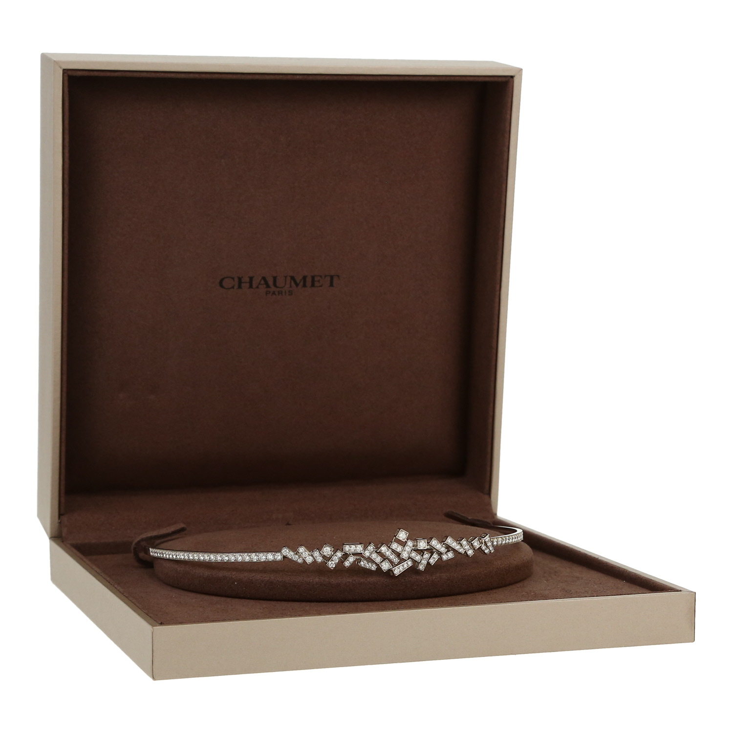 Chaumet Le Grand Frisson head ornament in white gold and diamonds - Detail D2