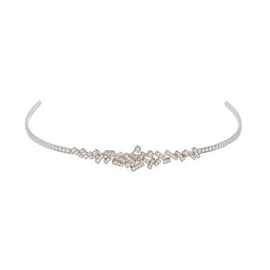 Chaumet Le Grand Frisson head ornament in white gold and diamondsand