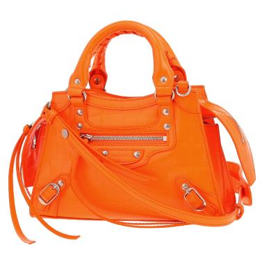 Borsa a tracolla Balenciaga  Neo Classic modello piccolo  in pelle arancione