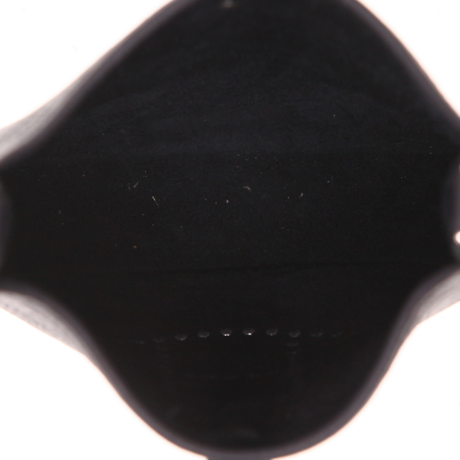 Bolso bandolera Hermès  Mini Evelyne en cuero togo Bleu Caban - Detail D3