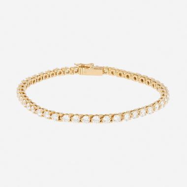 Bracelet Cartier Lignes Essentielles en or jaune et diamants