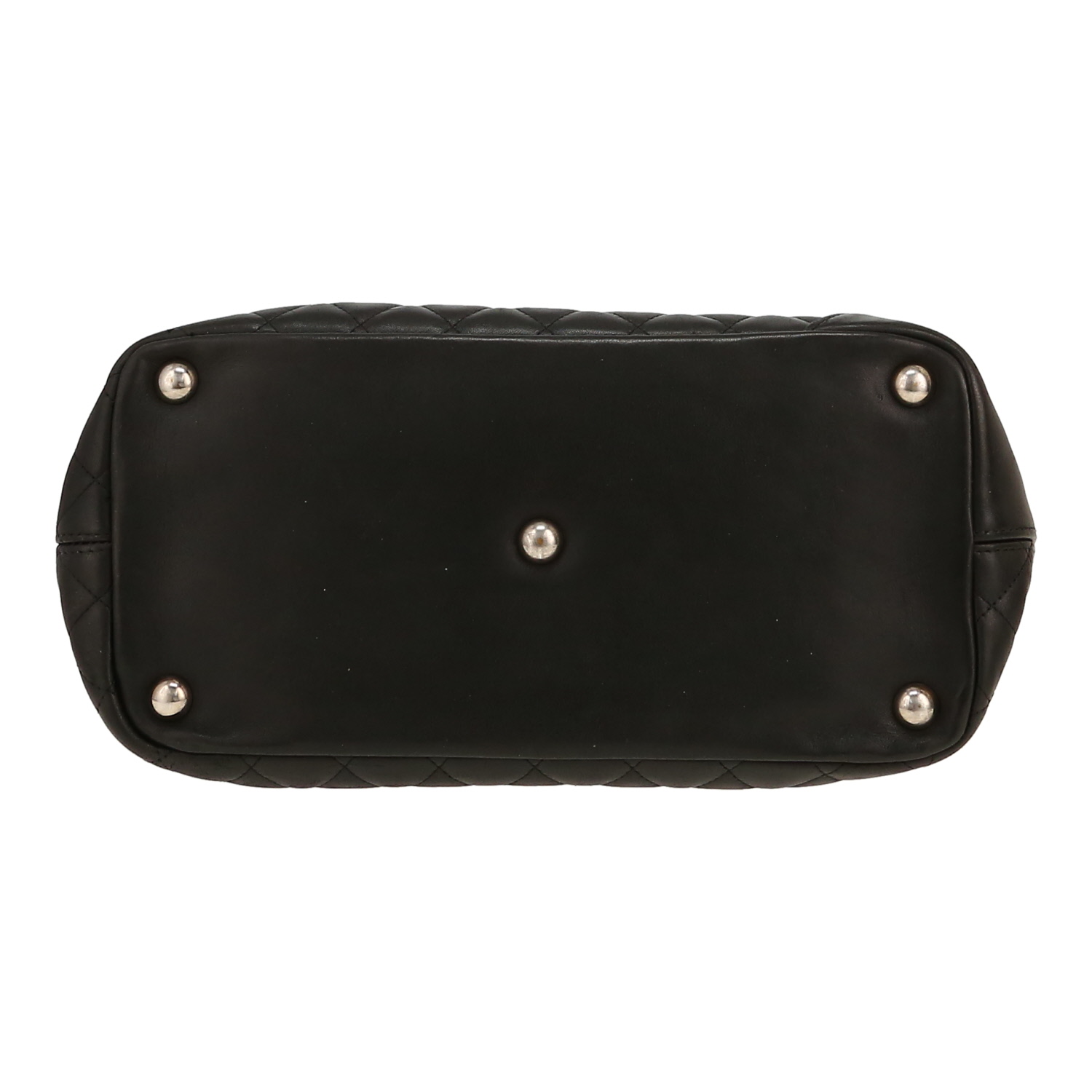 Bolso Cabás Chanel  Cambon en cuero acolchado negro - Detail D1