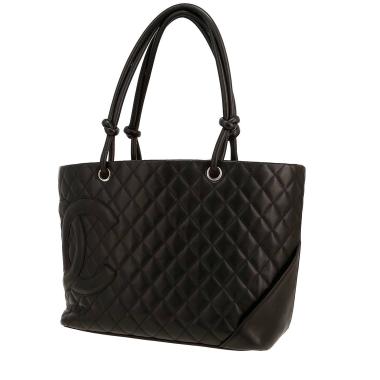 Bolso Cabás Chanel  Cambon en cuero acolchado negro