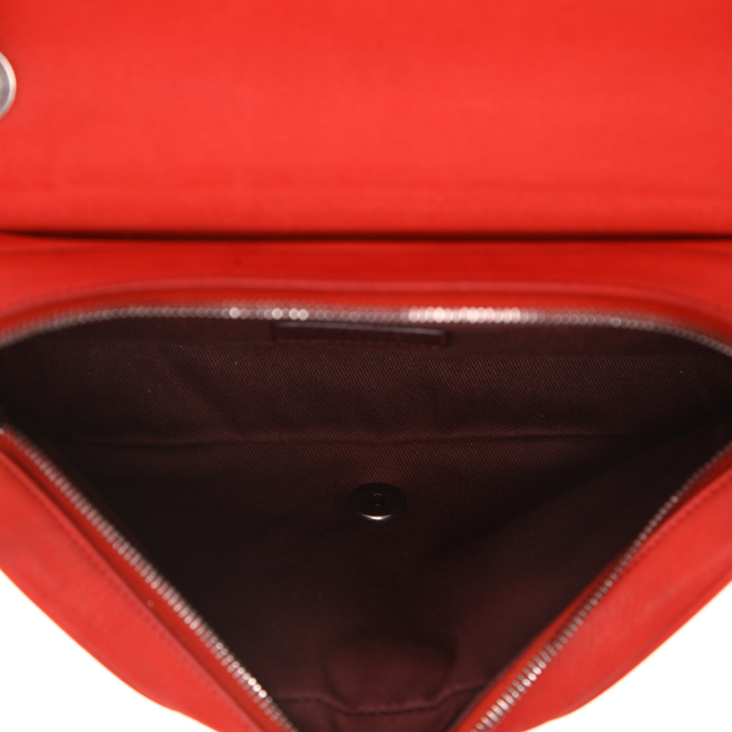 Borsa a tracolla Chanel   in pelle trapuntata rossa - Detail D3