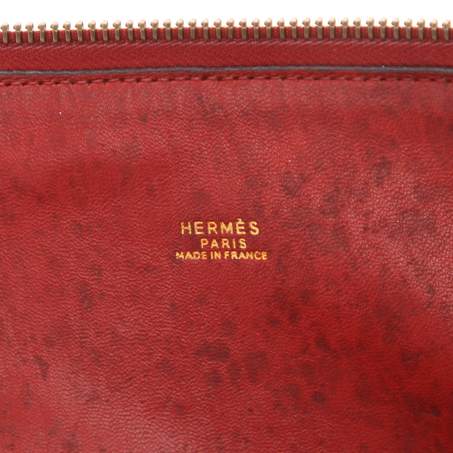 Borsa Hermès  Bolide 35 cm in pelle Courchevel bordeaux - Detail D2