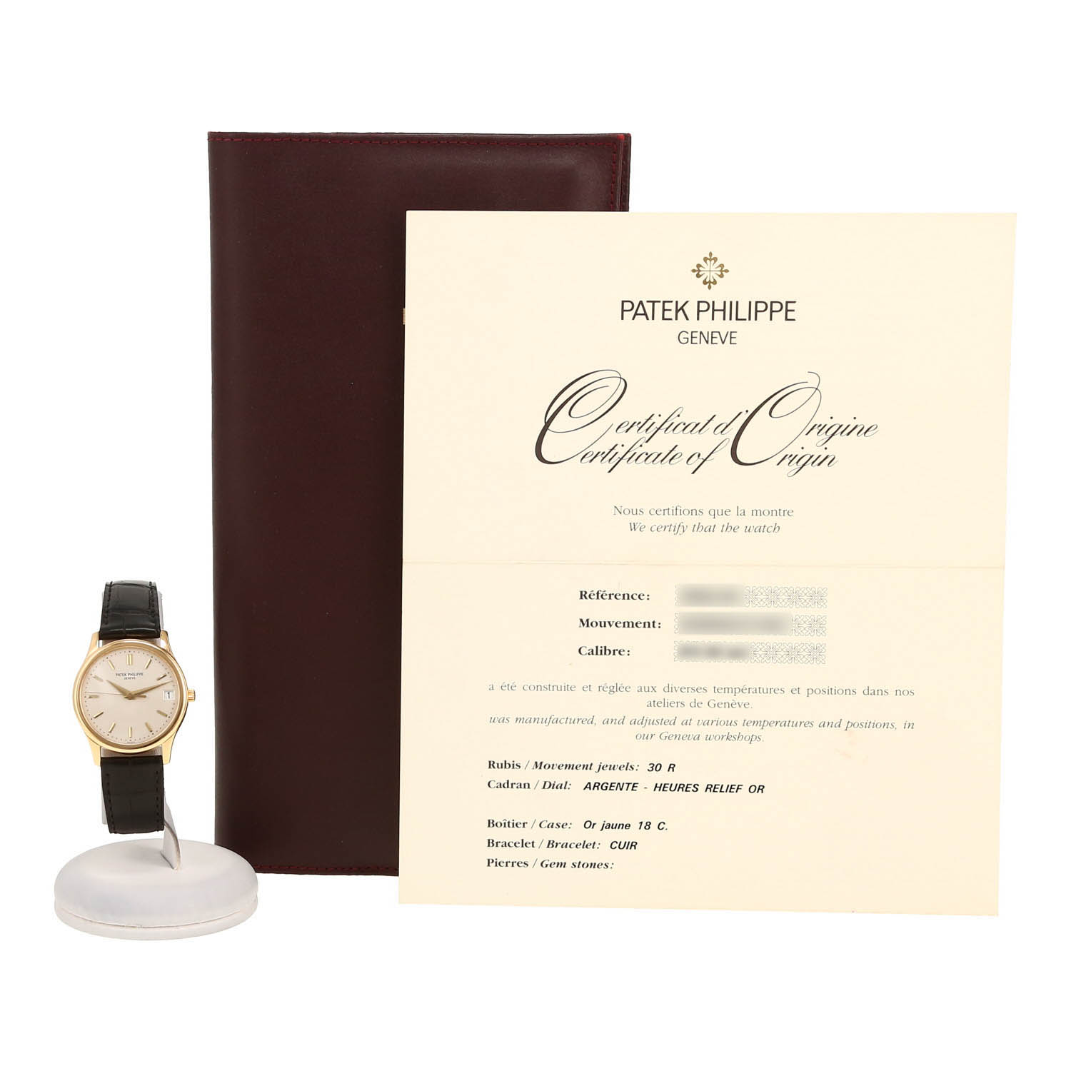 Orologio Patek Philippe Calatrava in oro giallo Ref: Patek Philippe - 3998  Circa 2003