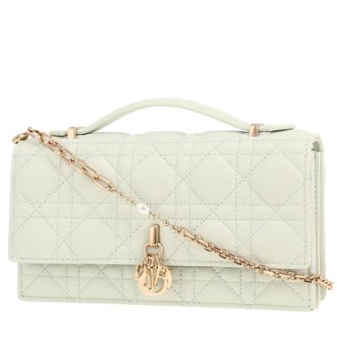 Bolso/bolsito Dior  My Dior en cuero cannage verde