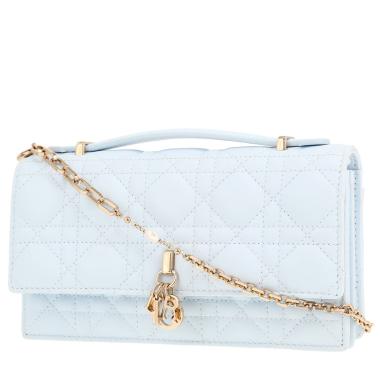 Bolso/bolsito Dior  My Dior en cuero cannage azul