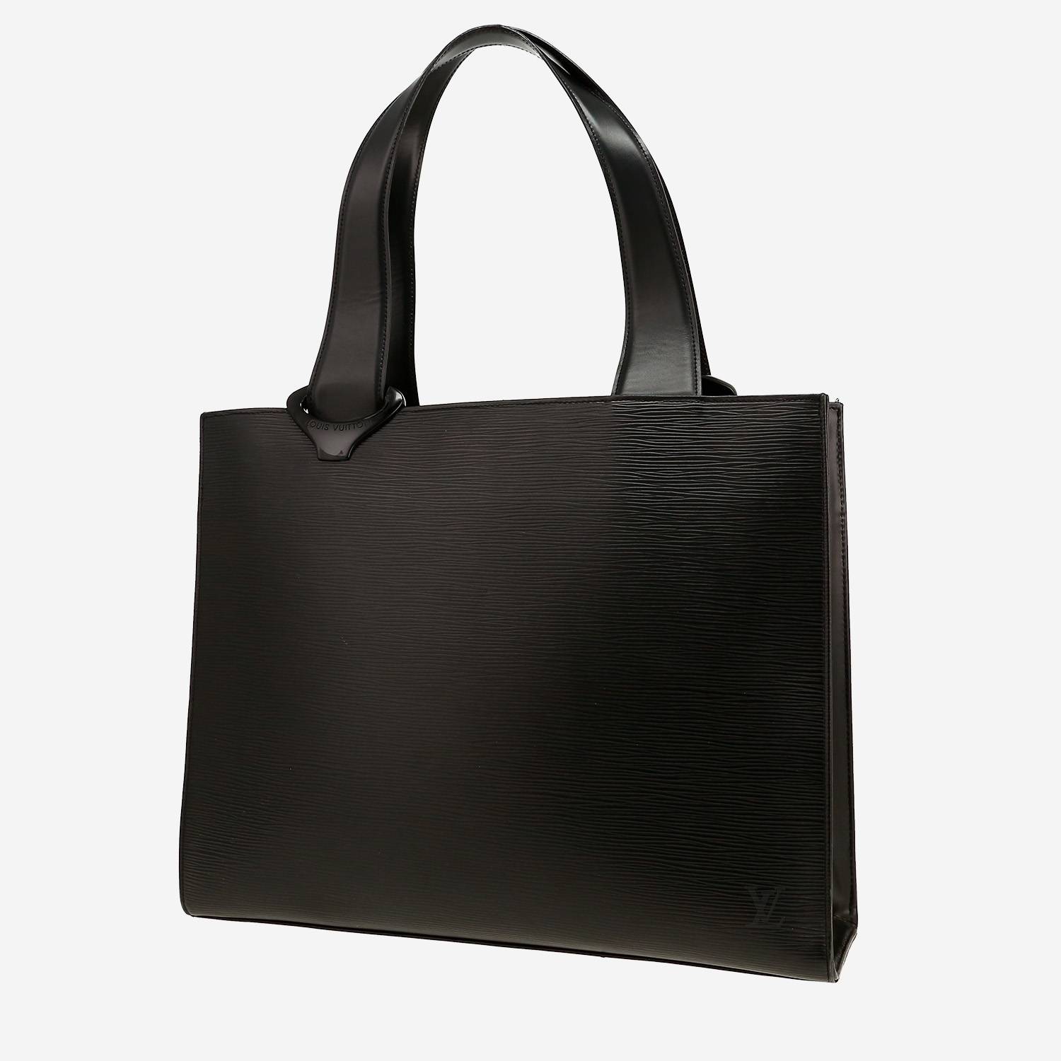 Bolso de mano Louis Vuitton  Verseau en cuero Epi negro